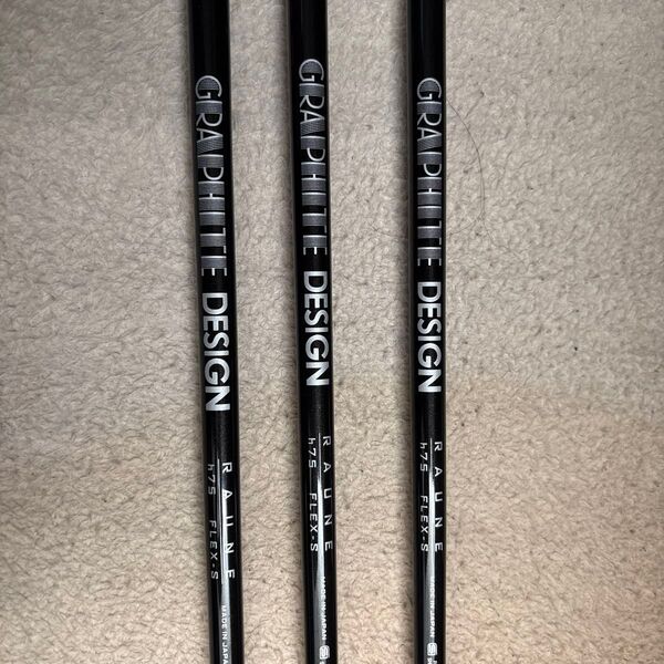美品 UT用 GRAPHITE DESIGN RAUNE h75 FLEX S 3本セット
