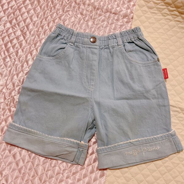 【古着】メゾピアノ 子供服 ショートパンツ デニム キッズ 110センチ