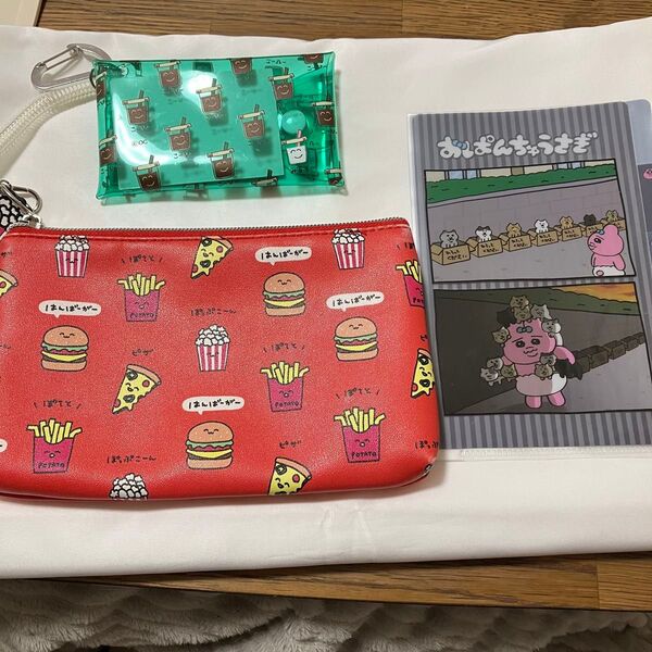 カワイイモノタチ ポーチとマルチケース おぱんちゅうさぎ ミニファイル