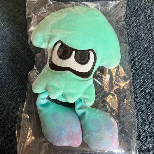 スプラトゥーン3 ぬいぐるみ イカ ライトブルー Sサイズ Splatoon マスコット 三英貿易 約22cm