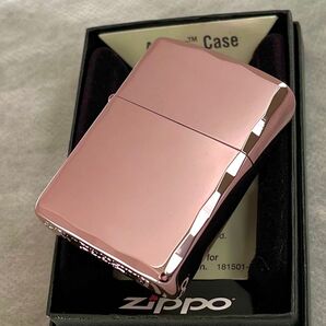 ZIPPO アーマー シャインレイ 新品 ピンクコーティング エッジ彫刻 ジッポー ライター コレクション