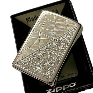 ZIPPO トライアングル アラベスク ホワイトニッケル ジッポー コレクション