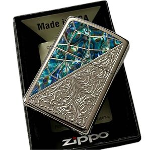 ZIPPO トライアングル アラベスク ニッケルグリーン 新品 ジッポー コレクション