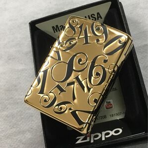 ZIPPO ダイアル ナンバー ゴールド&ブラック ジッポー 新品