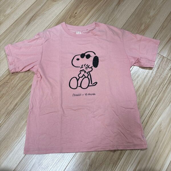 150cm ユニクロ スヌーピーTシャツ