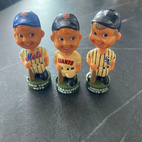 MLB ボブルヘッド メッツ ジャイアンツ ホワイトソックス カネボウ 景品 非売品 フィギュア