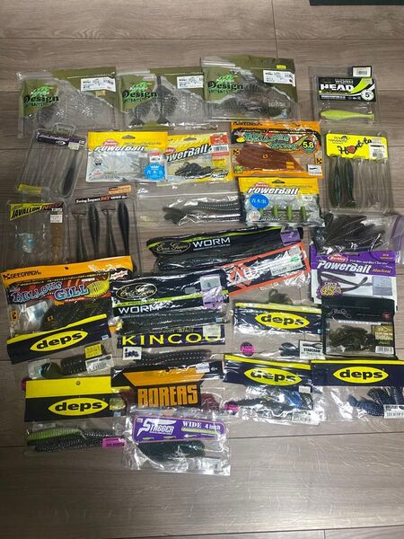 バスフィッシング ワームセット 中古品 釣り