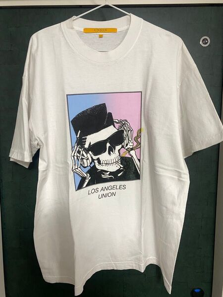 union ユニオン Tシャツ ホワイト 半袖プリントTシャツ アメカジ 古着