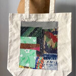 totebag /ヴィンテージファブリックのパッチワーク トートバッグ■tf-376f