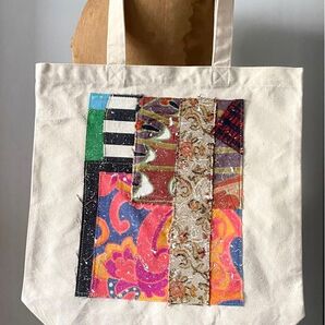 totebag /ヴィンテージファブリックのパッチワーク トートバッグ■tf-376a