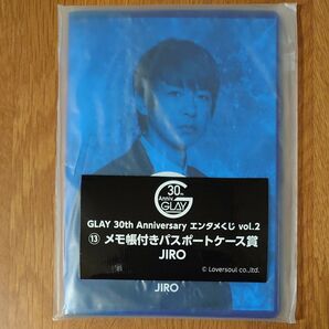 GLAY 30th Anniversaryエンタメくじ vol.2 ⑬ メモ帳付きパスポートケース賞 JIRO