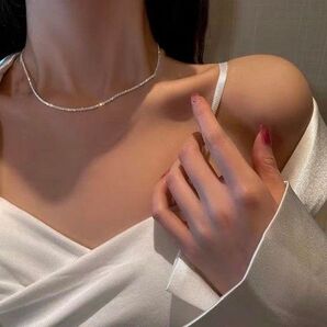 シルバーネックレス 華奢なチェーン アウトレット