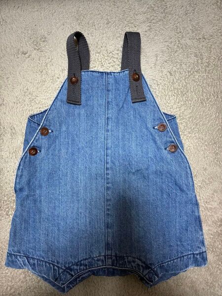 breeze オーバーオール サロペット デニム ベビー服 70