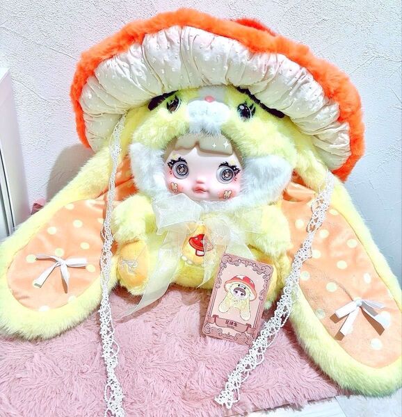 Nommi 400% v2 キノコ帽子シリーズ 可愛いイエローのうさぎちゃん 大人気シリーズ