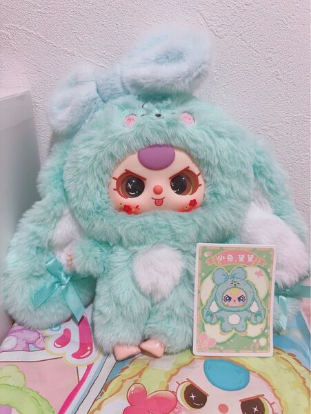 babythree ベイビースリー 垂れ耳うさぎ ライトブルー 人気の子