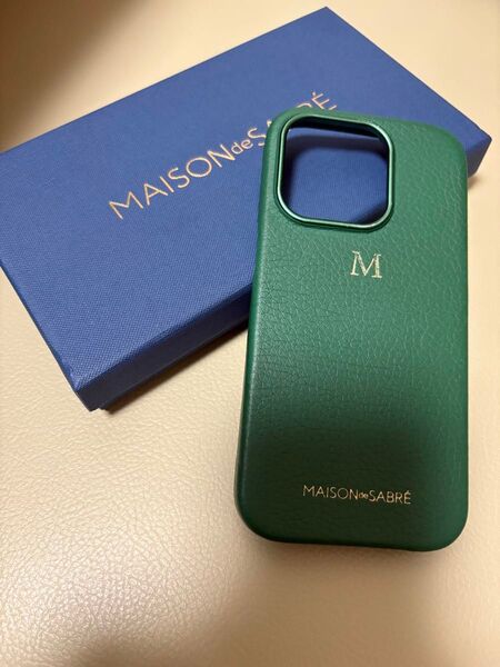 MAISON de SABRE iPhoneケース iPhone14pro ダークグリーン
