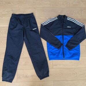adidas アディダス キッズ ジャージ上下セット トレーニングウエア 150