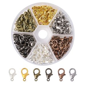120個入り 6色 亜鉛合金カニカン 留め金 DIY ハンドメイド 手芸用