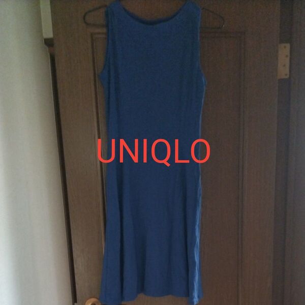 UNIQLO ユニクロ ワンピース ノースリーブ ひざ丈