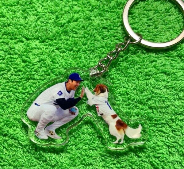 大谷翔平 デコピン 両面アクリル キーホルダー