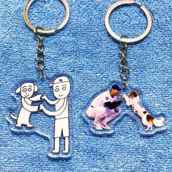 非売品 大谷翔平 デコピン リバーシブルアクリルキーホルダー