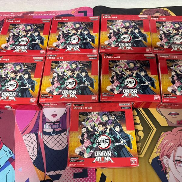 未開封 ユニオンアリーナ テープ付き 9box 鬼滅の刃 ※一部箱痛みあり ブースターパック UNION ARENA
