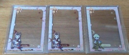 刀剣乱舞 アニカフェ アニメイトカフェ 硬質ケース 硬化ケース カードケース 祢々切丸 太閤左文字 まとめ売り