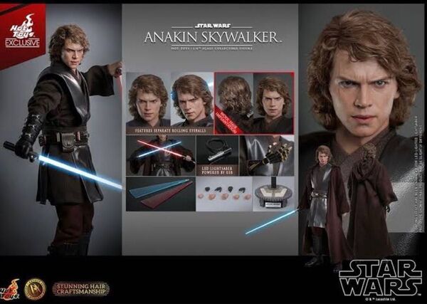 ホットトイズ スターウォーズ アナキンスカイウォーカー ムービーマスターピース アルチザン シスの復讐 STAR WARS