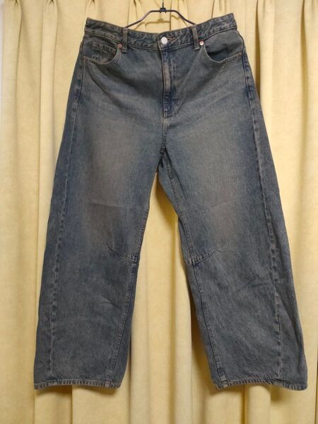 GU バレルレッグジーンズ XXL 67BLUE 丈短め68cm
