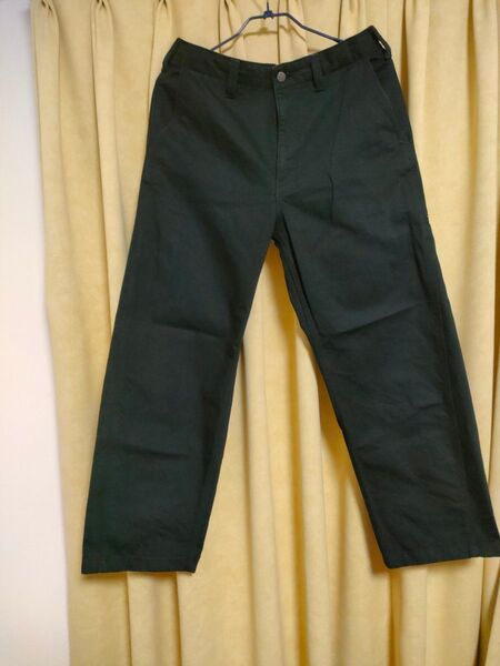 GU バレルレッグワークパンツ L Black 丈標準