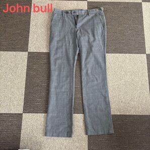 Johnbull メンズ スラックス グレー チェック