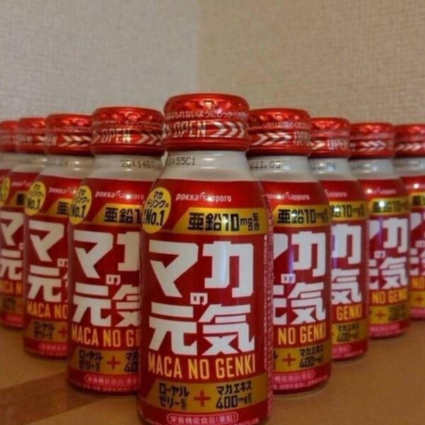 【約25%OFF】1205 ポッカサッポロ マカの元気 ドリンク 100ml 9本セット