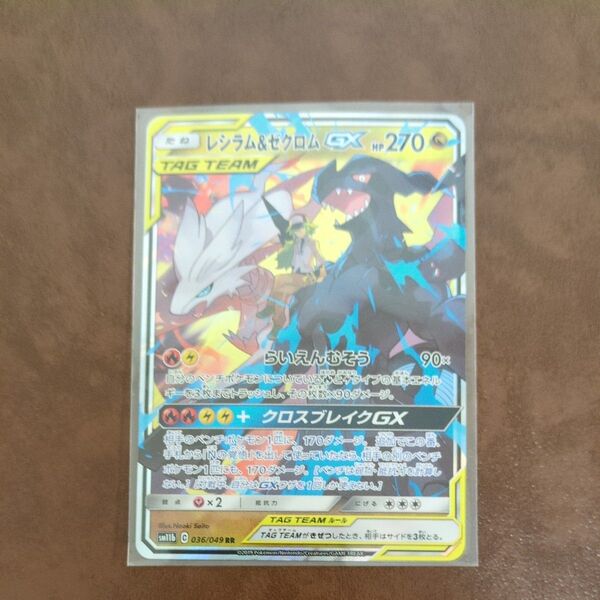 ポケモンカード レシラム&ゼクロムGX RR