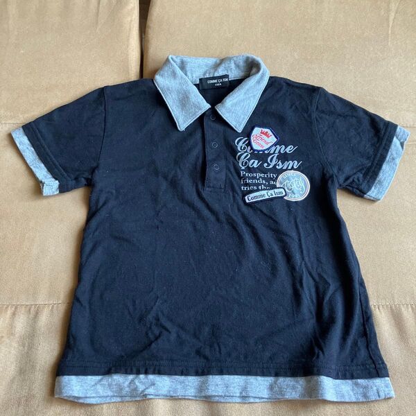 コムサ重ね着風Tシャツ Comme Ca Ism ポロシャツ 110A 半袖 トップス