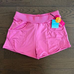 新品 ランニングパンツ 吸汗ストレッチ ピンク ランパン 短パン レディース M L
