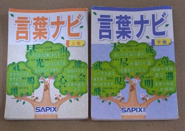 SAPIX 言葉ナビ 上下巻セット