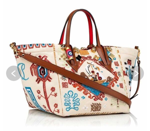 新品未使用 CHRISTIAN LOUBOUTIN クリスチャンルブタン 刺繍 バッグ