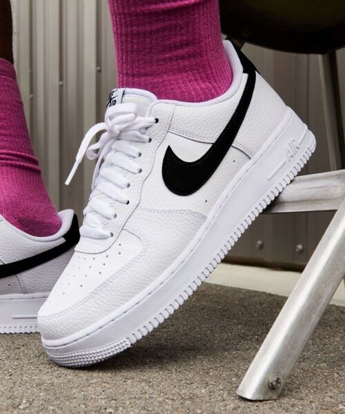 24.0Nike Air Force 1 Low '07 ナイキ エアフォース1 ロー '07 "ホワイト ブラック ペブルド
