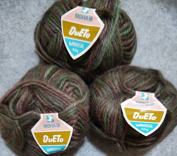 DuEto UNIVERSAL MOHAIR 毛糸 3玉セット