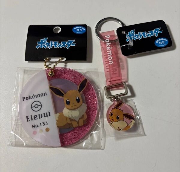 ポケモン ミラーキーホルダー&ロゴテープホルダー イーブイ 可愛い