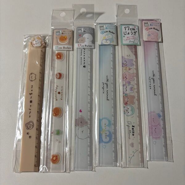 キャラクター柄 定規 6本セット まとめ売り 可愛い ものさし