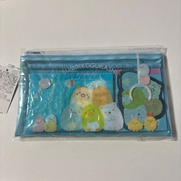 すみっコぐらし ポーチギフトセット まとめ売り 筆箱 小学生 鉛筆&メモ&ステッカー&ティッシュ