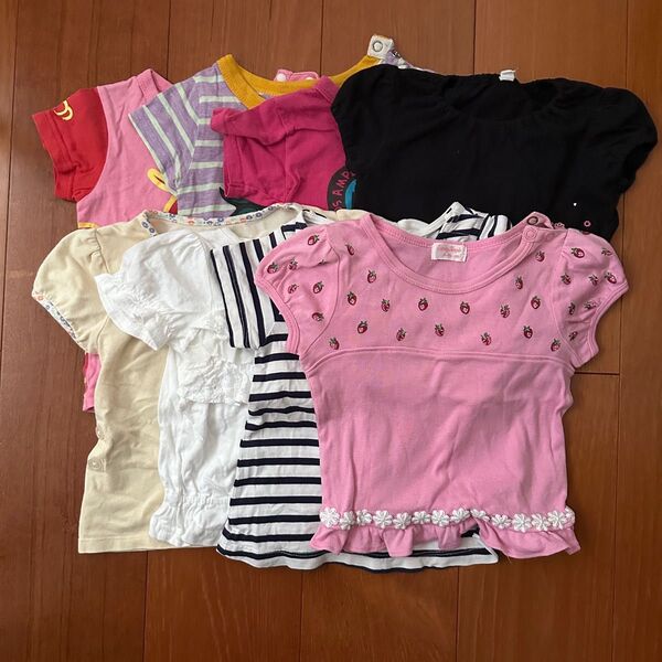 80㎝ 半袖 8枚セット まとめ売り 子供服 女の子 夏物 ベビードール ミニーマウス ユニクロ Tシャツ トップス セット