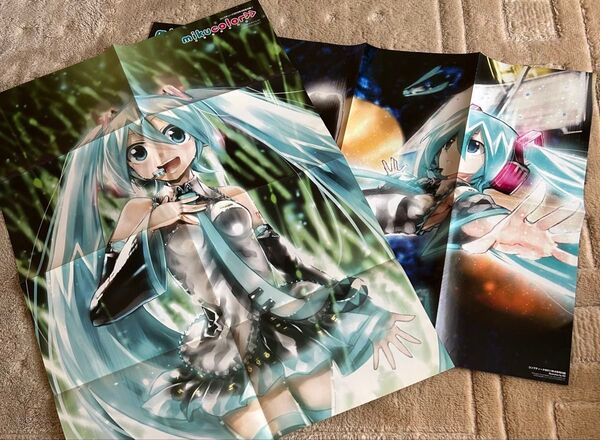 miku coler ポスター 2枚 付録 初音ミク