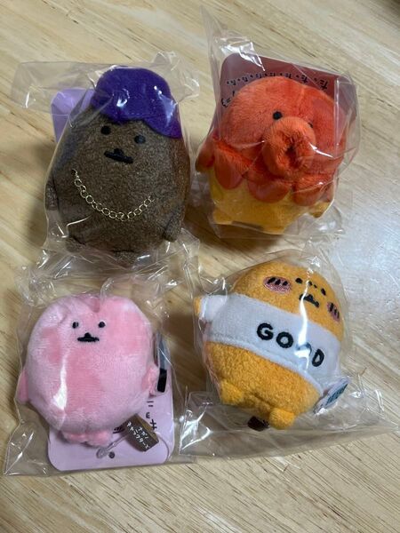ナガノ ナガノキャラクターズ 4点セット ギョニソ ラッパー おしゃれ たこつき ミニミニマスコット