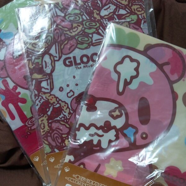 Gloomy スイーツ柄 クリアファイル 3枚セット&文具 未使用