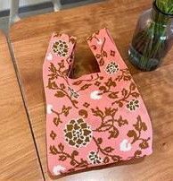 シンプルデザインで春夏秋冬活躍!ポリエステルニットの伸縮性抜群トートバッグ 大容量ミニサイズ