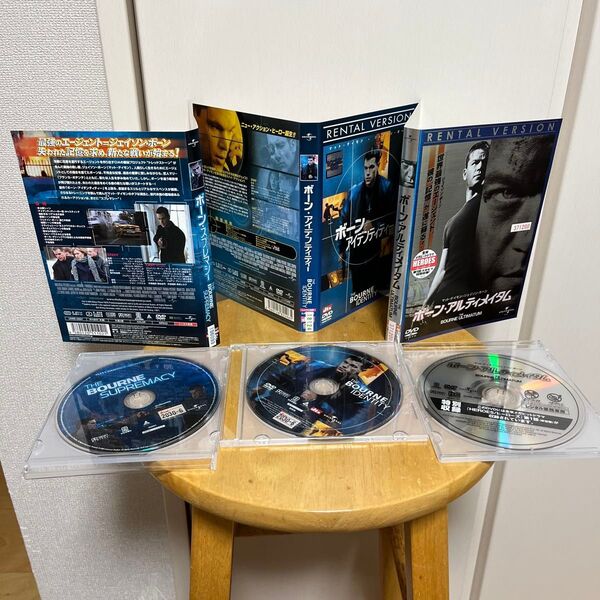 3巻セット マット・デイモン主演ジェイソン・ボーンシリーズ DVD3部作 レンタル落ち