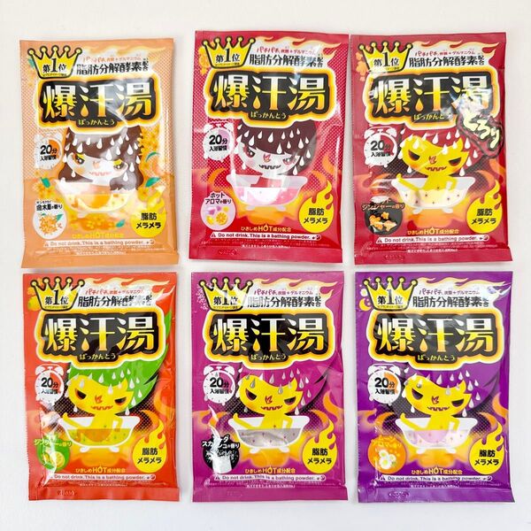【6袋セット】爆汗湯 ばっかんとう 6種アソートセット