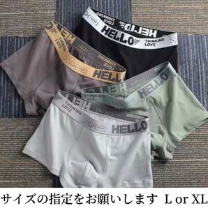 # メンズボクサーパンツ4枚 パンツ ブリーフ 抗菌 速乾 通気性 アンダーウェア